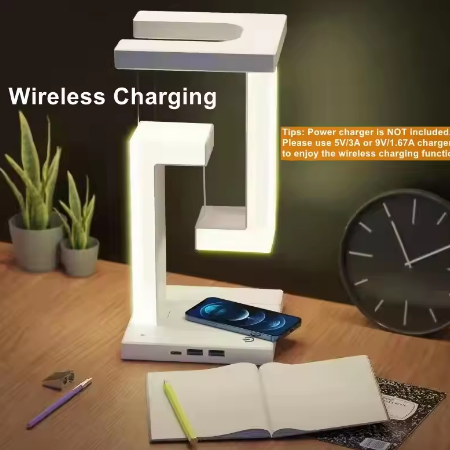 The Virels Floating Lamp - 10W Wireless Charger Floating Lamp