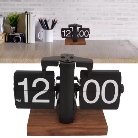 The Virels Retro Clock - Digital Flip Down Retro Automatic Clock